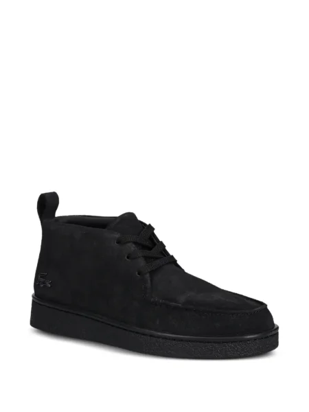 Sneakers Lacoste με κορδόνια με δαντέλα μαύρο