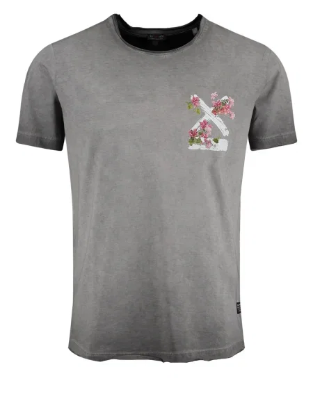 Key Largo Tricou Summer Splash / deschis / verde / roz pal gri