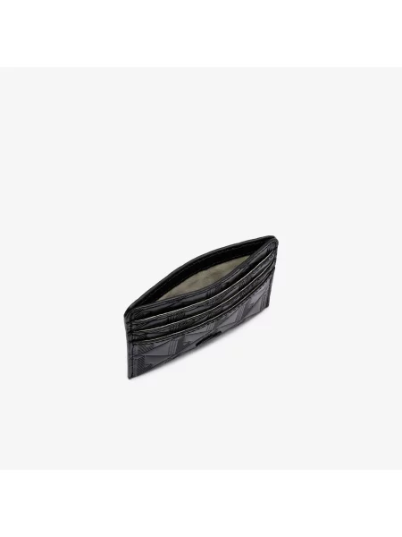 Lacoste Etui Na Karty Maheki Z Monogramem czarne
