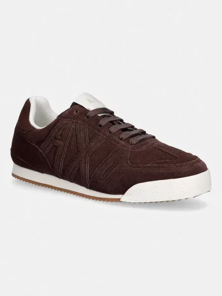 Armani Exchange superge semišaste rjava