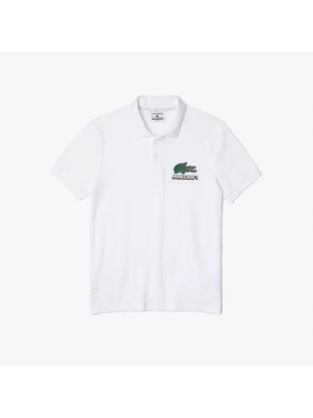Поло Lacoste белое