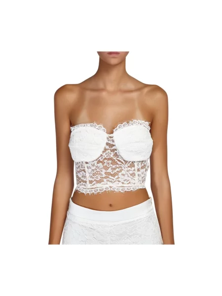 Top Doris S elegancki o krotszym kroju biały