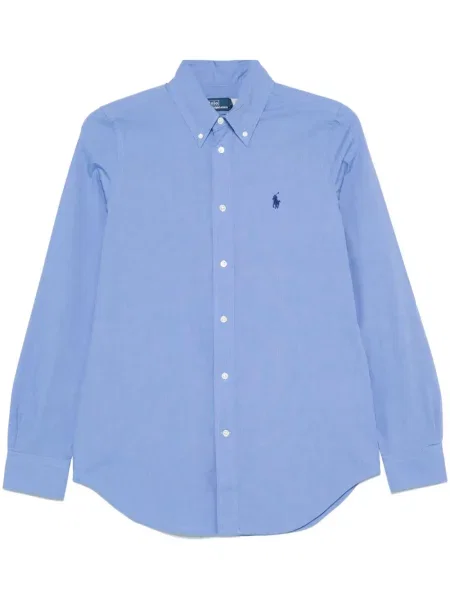 Polo Polo Ralph Lauren cu broderie cu dungi roșu