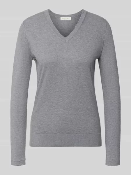 Sweter z mieszanka z dekolt w serek Christian Berg Woman