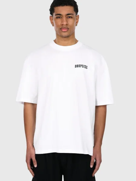 Dropsize Tricou negru alb