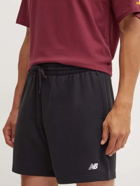 Kratke hlače New Balance French Terry črna