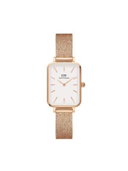 Dámske hodinky hodinky v ružovozlatej farbe Daniel Wellington Quadro ružová