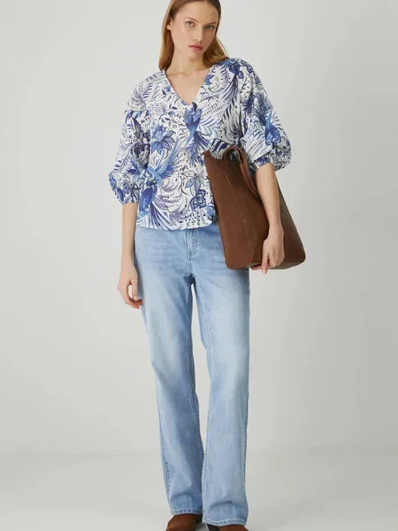 Блуза Medicine дамска с десен бяло