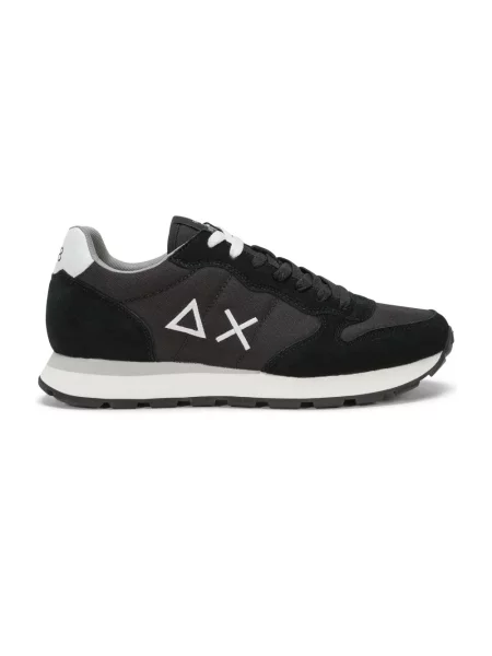 Sneakersy Sun68 skórzane casual czarne