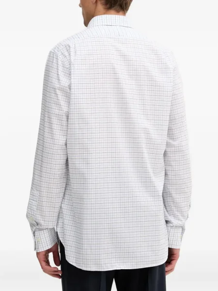 Șapcă Polo Ralph Lauren în carouri din țesătură twill cu imagine alb