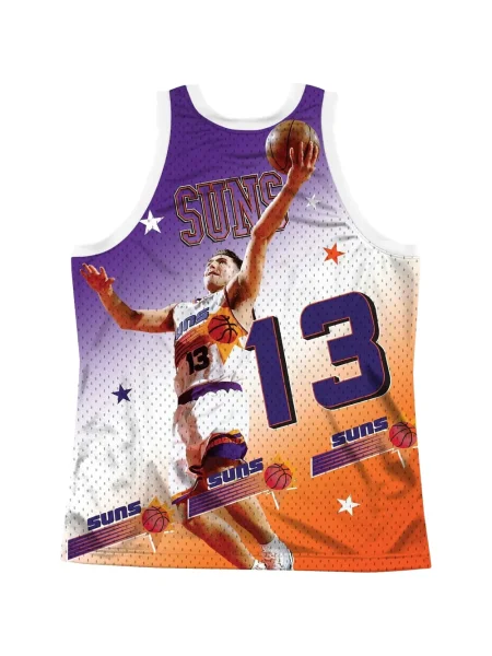 Cămașă Mitchell & Ness din jerseu alb