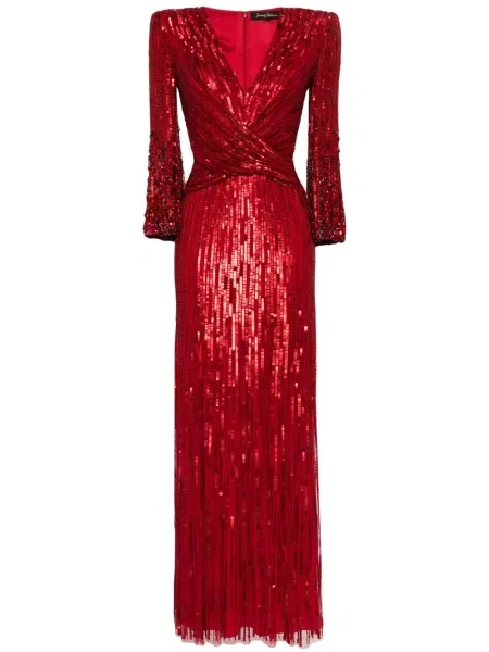 Rochie Jenny Packham cu paiete roșu