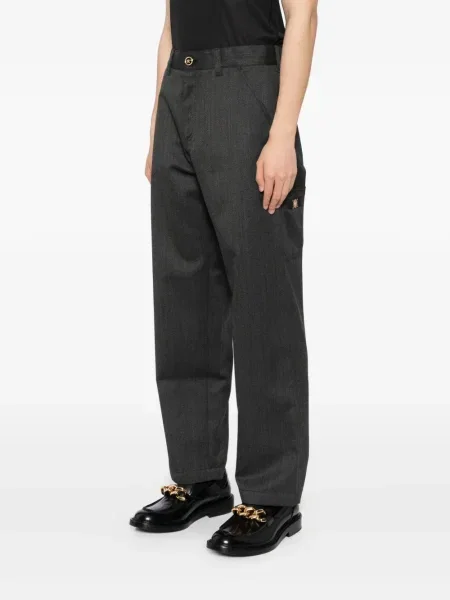 Pantaloni Versace de lână negru