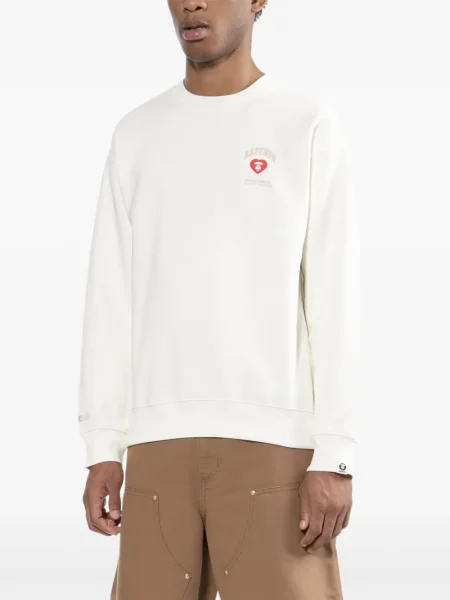 Hanorac Aape By A Bathing Ape cu petice alb