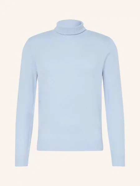 Strokesman's Sweter Z Golfem Z Kaszmiru blau