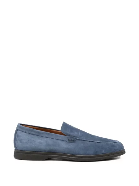 Chiloți Cesare Attolini din piele de căprioară slip-on albastru
