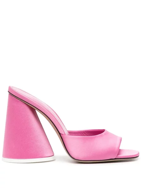 Sandale The Attico din satin roz