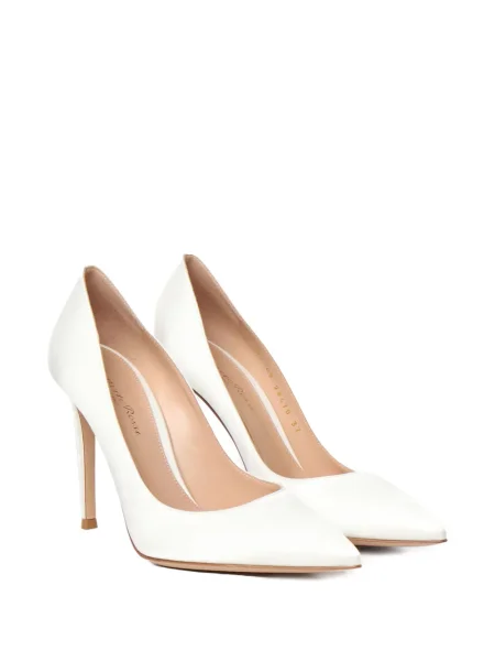 Pantofi cu toc Gianvito Rossi din piele alb