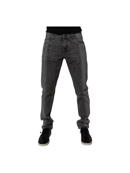 Skinny jeansy skinny Dolce And Gabbana szare
