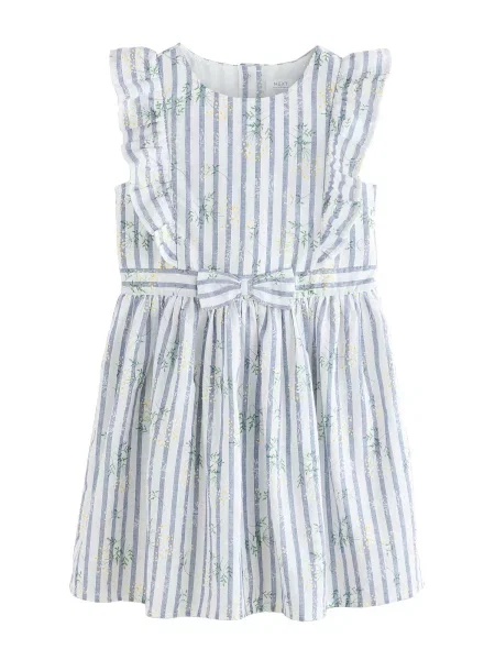 Next Rochie safir / galben închis / verde alb