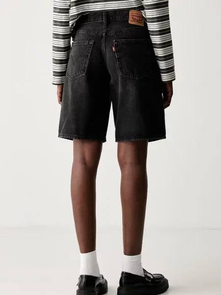 Levi's szorty SQUARE PEG czarne