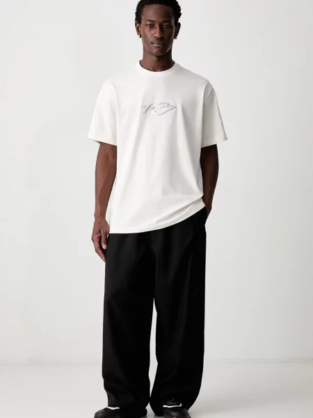 LOGO LS TEE T-shirt biała