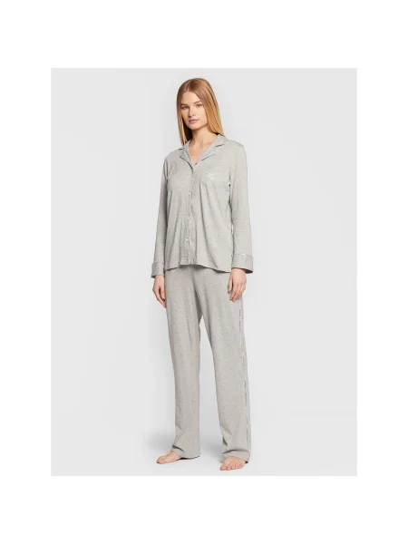 Lauren Ralph Lauren Pizsama Regular Fit szürke
