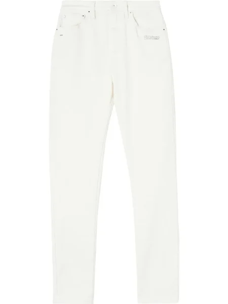 Pantaloni Off-white alb