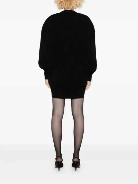 Rochie mini Tom Ford din cașmir de costum negru