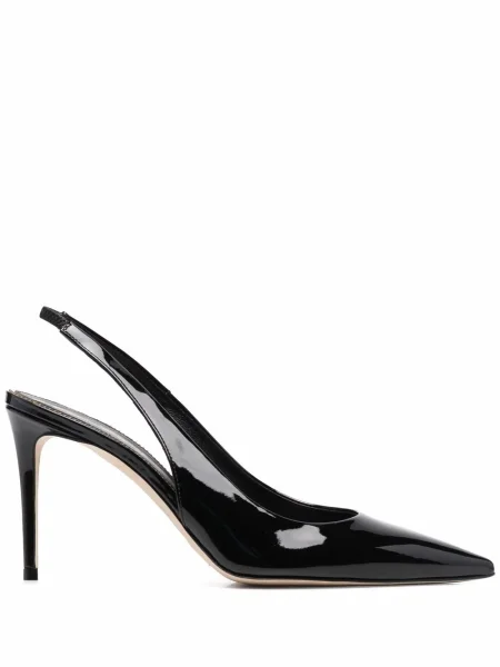 Pantofi cu toc Scarosso slingback negru