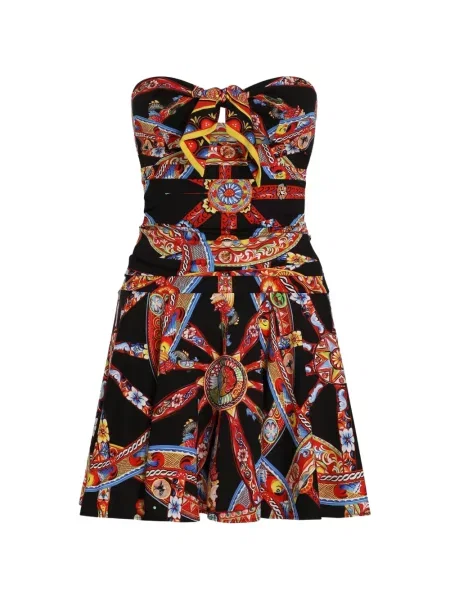Rochie mini Dolce & Gabbana cu imagine negru