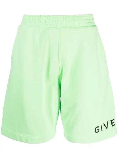 Pantaloni scurți Givenchy cu imagine verde