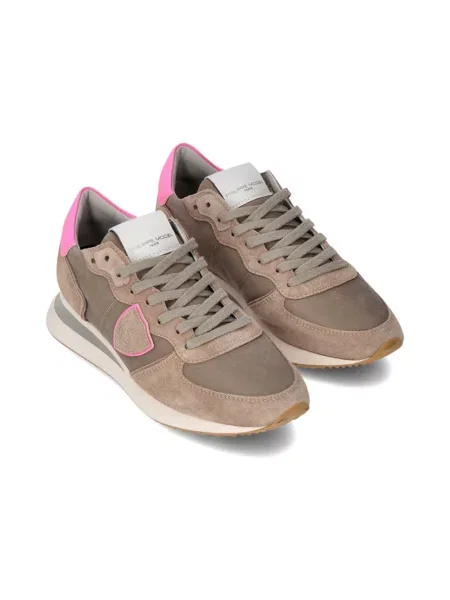 Buty do biegania Philippe Model zamszowe do biegania beżowe