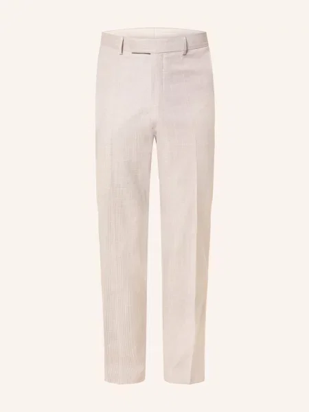 Boss Spodnie Do Garnituru Lenon Regular Fit beige beżowe