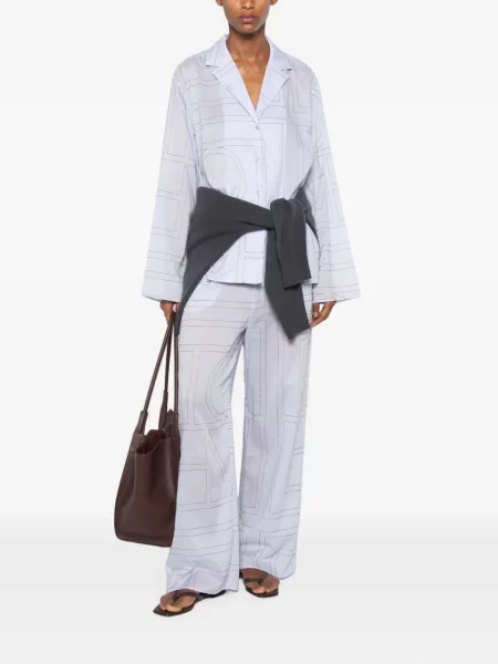Pantaloni Toteme albastru