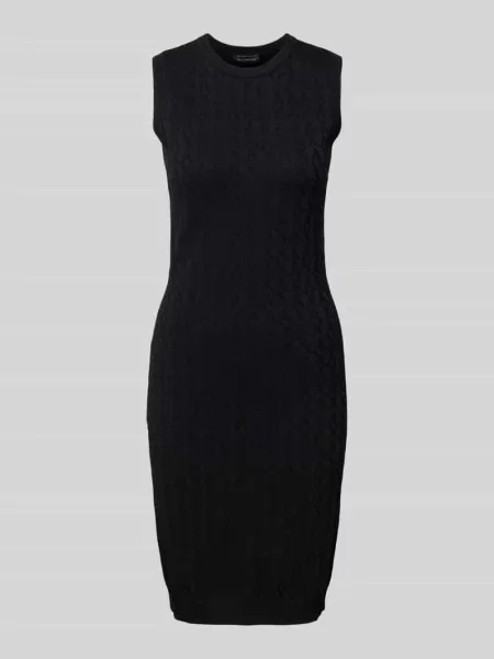 Dzianinowa sukienka Armani Exchange czarna