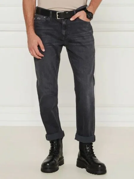 Tommy Jeans Blugi RYAN | Straight fit negru