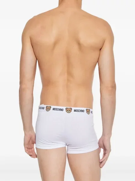 Boxeri Moschino alb
