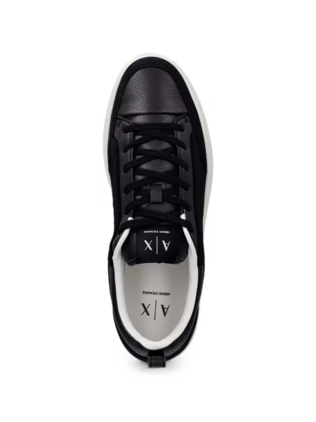 Szarvasbőr sneaker Armani Exchange autogrammal kék