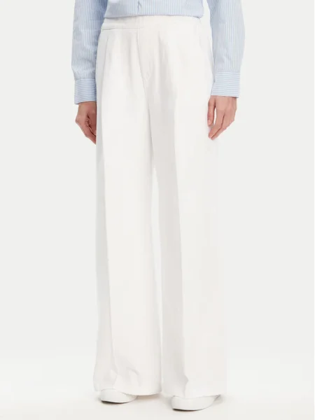 United Colors Of Benetton Pantaloni palazzo Wide Leg alb