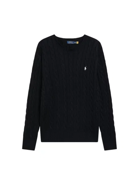 Długi sweter Polo Ralph Lauren z długim rękawem czarny