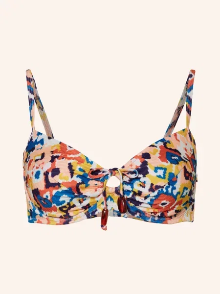 Lidea Góra Od Bikini Z Fiszbinami Heartbeat Z Ozdobnymi Perełkami orange niebieski