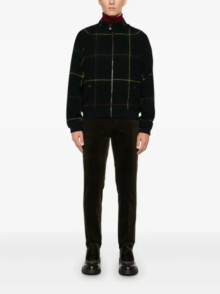 Vunena vesta Polo Ralph Lauren s vezom karirana crna