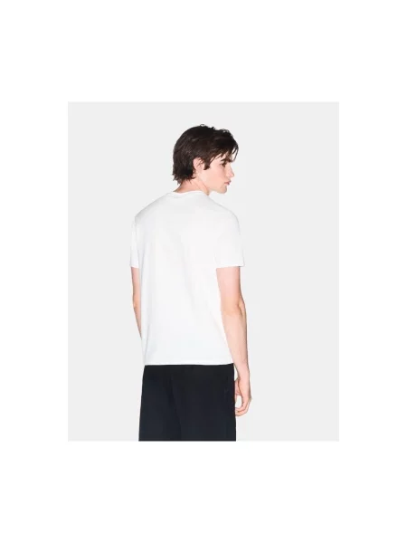 ARMANI EXCHANGE Tričko námornícka modrá / šedobiela biela