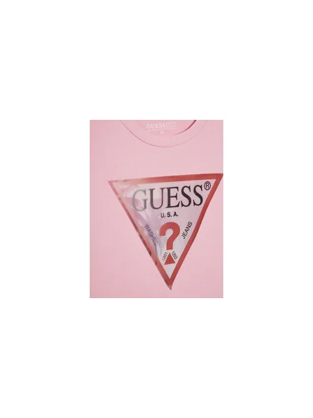 Guess Póló Oversize rózsaszín