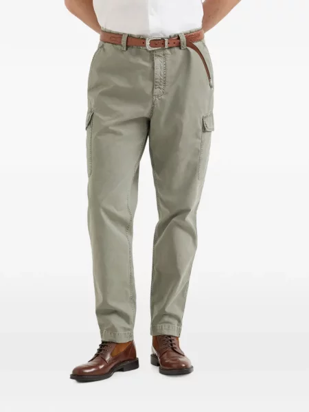 Pantaloni cargo Brunello Cucinelli verde