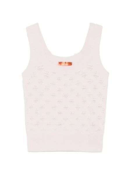 Vestă Ermanno Scervino tricotate roz
