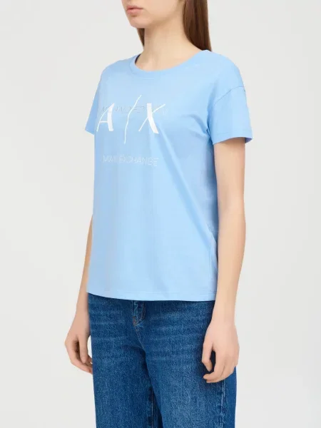 Футболка Armani Exchange блакитна