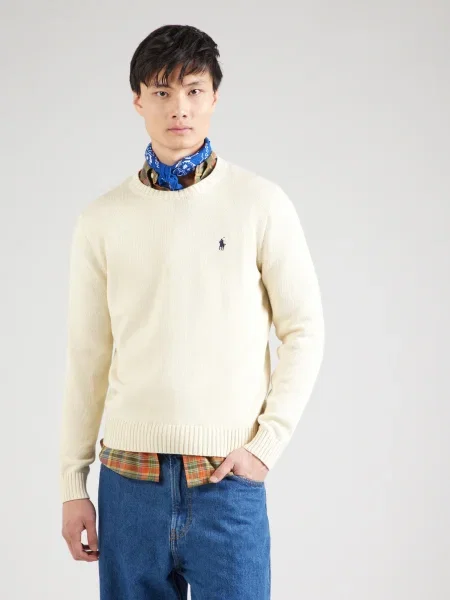 Polo Ralph Lauren Sveter krémová modrá