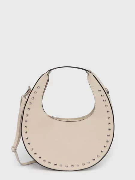 Кожена чанта Answear Lab бежово